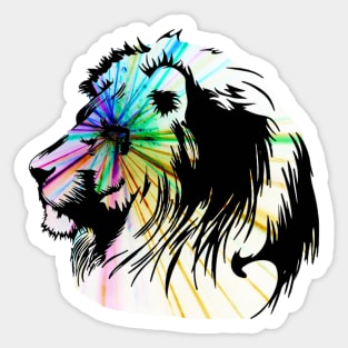 Laser Eye Lion Sticker